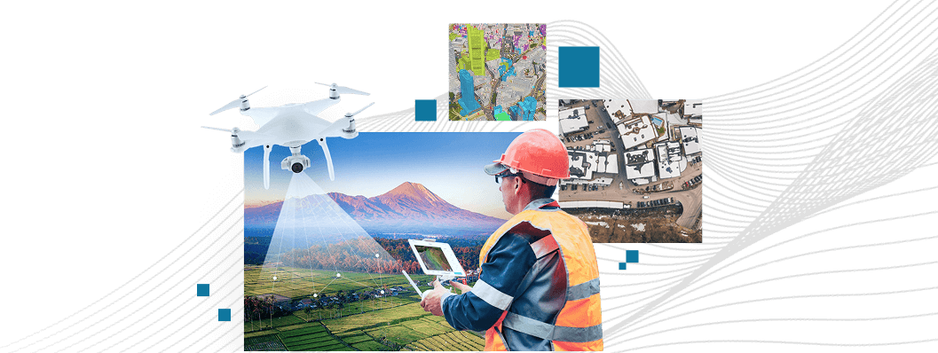 Profissional com Drone para mapeamento com o ArcGIS