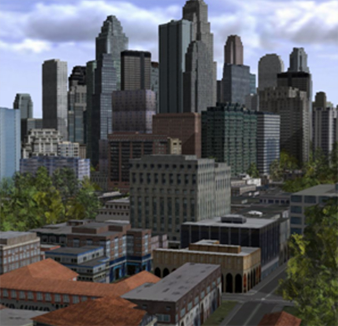 Modele uma cidade inteira para planejamento, desenvolvimento econômico e eficiência operacional.