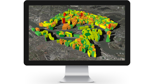 Create, analyze, and edit your data in 3D using ArcGIS.