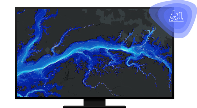 Monitor de computador mostrando uma imagem de satélite em azul e branco ,Monitor de computador mostrando uma imagem de satélite em azul e branco 