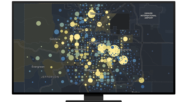 Map of Denver, Colorado